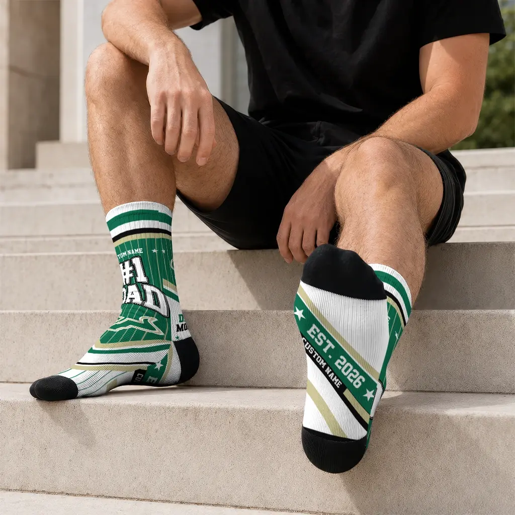 South Florida Bulls Socks Custom Pinstripe Chevron Green White Latest Model South Florida Bulls Socks Custom Pinstripe Chevron Green White Latest Model