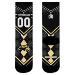 Southern Miss Golden Eagles Socks Customized Argyle Pattern Black Best Selling