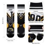 Southern Miss Golden Eagles Socks Customized Arrow Blocks Black Best Selling