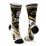 Southern Miss Golden Eagles Socks Customized Pinstripe Chevron Black White Best Selling