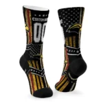 Southern Miss Golden Eagles Socks Customized Star Stripes Black White Best Selling