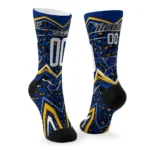 St Louis Blues Socks Custom Leopard Print Blue Black Best Selling