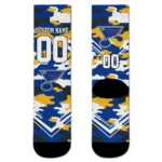 St Louis Blues Socks Customized Woodland Camo Blue Best Selling