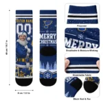 St Louis Blues Socks Personalized Snowy Scene Blue White Best Selling