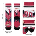 St Louis Cardinals Socks Customized Arrow Blocks Red Best Selling