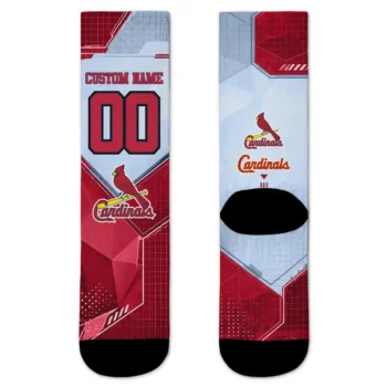 St Louis Cardinals Socks Personalized Geometric Tech Red Best Selling