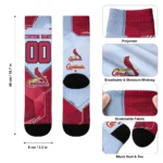 St Louis Cardinals Socks Personalized Geometric Tech Red Best Selling