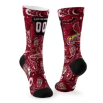 St Louis Cardinals Socks Personalized Scattered Icons Red Best Selling