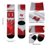Tampa Bay Buccaneers Socks Custom Geometric Tech Red Best Selling
