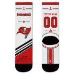 Tampa Bay Buccaneers Socks - Customized Nautical Icons Red White