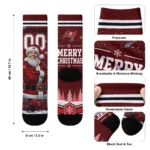 Tampa Bay Buccaneers Socks Customized Snowy Scene Red White Best Selling