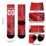 Tampa Bay Buccaneers Socks Customized Star Stripes Red White Best Selling