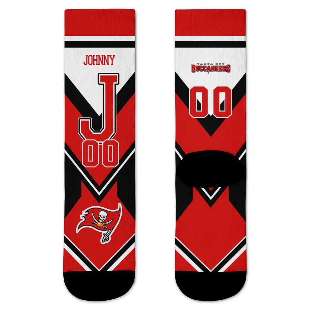 Tampa Bay Buccaneers Socks Personalized Arrow Blocks Red Best Selling Tampa Bay Buccaneers Socks Personalized Arrow Blocks Red Best Selling