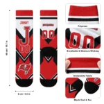 Tampa Bay Buccaneers Socks Personalized Arrow Blocks Red Best Selling