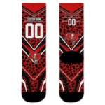 Tampa Bay Buccaneers Socks Personalized Leopard Print Red Black Best Selling