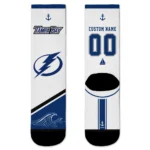 Tampa Bay Lightning Socks - Custom Nautical Icons Blue White