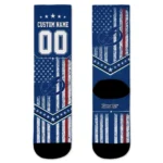 Tampa Bay Lightning Socks Custom Star Stripes Blue White Best Selling
