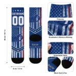 Tampa Bay Lightning Socks Custom Star Stripes Blue White Best Selling