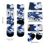 Tampa Bay Lightning Socks Personalized Woodland Camo Blue Best Selling