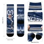 Tampa Bay Rays Socks Customized Snowy Scene Navy White Best Selling