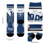 Tampa Bay Rays Socks Personalized Arrow Blocks Navy Best Selling