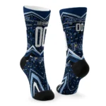 Tampa Bay Rays Socks Personalized Leopard Print Navy Black Best Selling