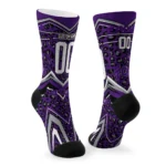 Tcu Horned Frogs Socks Customized Leopard Print Purple Black Best Selling