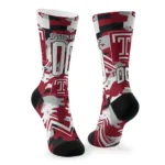 Temple Owls Socks Customized Woodland Camo Red Best Selling