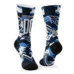 Tennessee Titans Socks Customized Woodland Camo Navy Best Selling