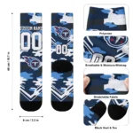 Tennessee Titans Socks Customized Woodland Camo Navy Best Selling