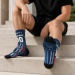 Tennessee Titans Socks Personalized Star Stripes Navy White Best Selling