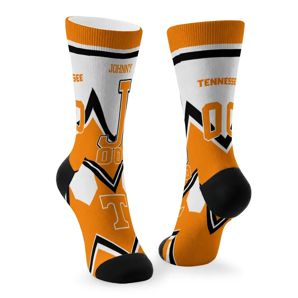 Tennessee Volunteers Socks Personalized Arrow Blocks Orange Fashion Forward Tennessee Volunteers Socks Personalized Arrow Blocks Orange Fashion Forward