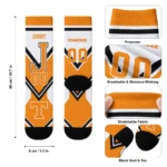 Tennessee Volunteers Socks Personalized Arrow Blocks Orange Best Selling