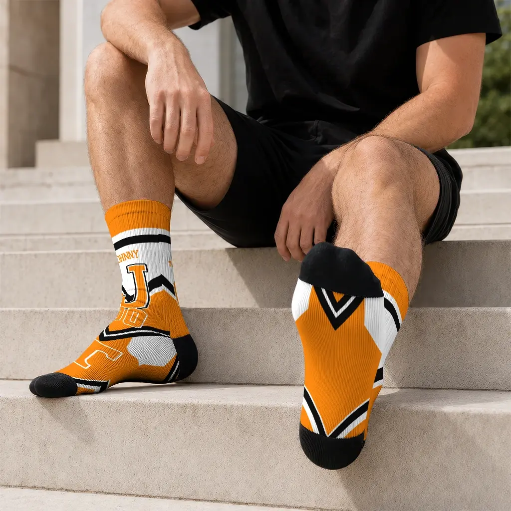 Tennessee Volunteers Socks Personalized Arrow Blocks Orange Latest Model Tennessee Volunteers Socks Personalized Arrow Blocks Orange Latest Model