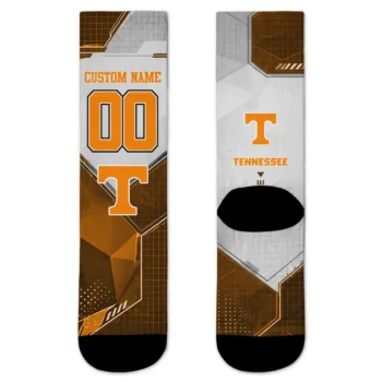 Tennessee Volunteers Socks Personalized Geometric Tech Orange Best Selling