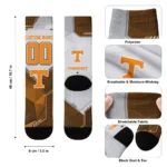 Tennessee Volunteers Socks Personalized Geometric Tech Orange Best Selling