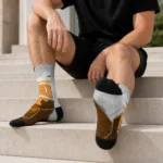 Tennessee Volunteers Socks Personalized Geometric Tech Orange Best Selling