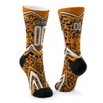 Tennessee Volunteers Socks Personalized Leopard Print Orange Black Best Selling