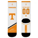 Tennessee Volunteers Socks Personalized Nautical Icons Orange White Best Selling