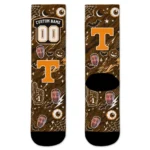 Tennessee Volunteers Socks Personalized Scattered Icons Orange Best Selling