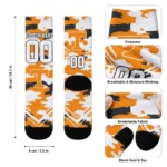Tennessee Volunteers Socks Personalized Woodland Camo Orange Best Selling