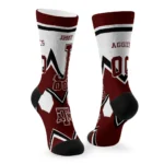 Texas Am Aggies Socks Custom Arrow Blocks Maroon Best Selling
