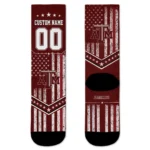 Texas Am Aggies Socks Custom Star Stripes Maroon White Best Selling