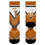 Texas Longhorns Socks Personalized Arrow Blocks Orange Best Selling