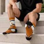 Texas Longhorns Socks Personalized Arrow Blocks Orange Best Selling