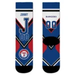 Texas Rangers Socks Custom Arrow Blocks Blue Best Selling