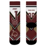 Texas State Bobcats Socks Custom Arrow Blocks Maroon Best Selling