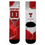 Texas Tech Red Raiders Socks Customized Geometric Tech Red Best Selling