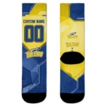 Toledo Rockets Socks Custom Geometric Tech Blue Best Selling