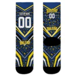 Toledo Rockets Socks Custom Leopard Print Blue Black Best Selling